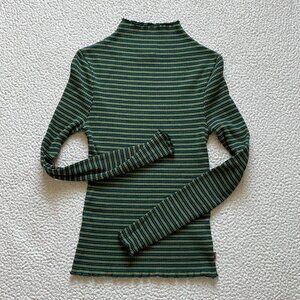 Levi's Striped Mock Neck Top